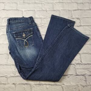Calvin Klein Distressed Lean Bootcut Jeans size 4